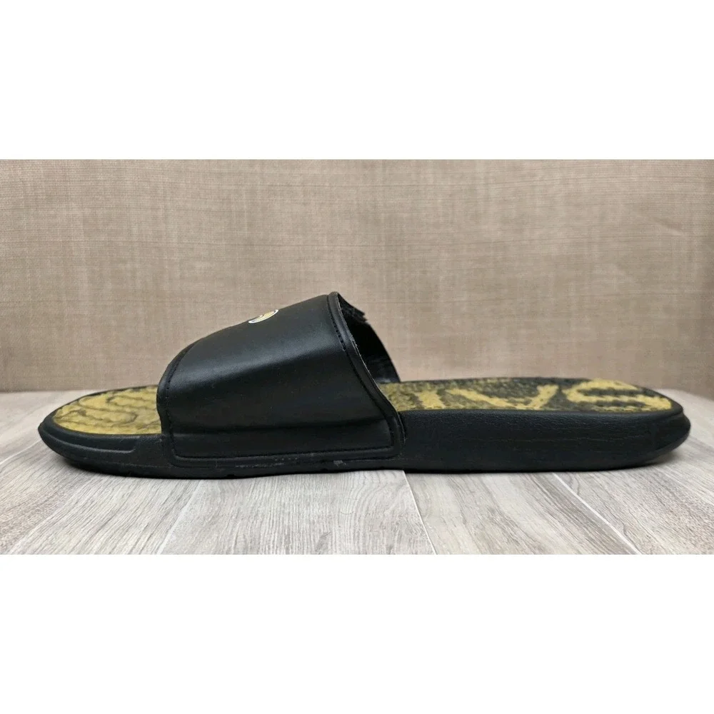 Foco New Orleans Saints Wordmark Gel Mens XL 13/14 Slip On Slide Sandals NFL